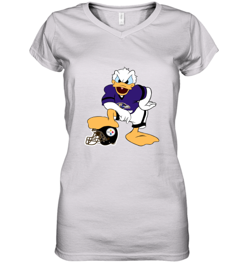 You Cannot Win Against The Donald Baltimore Ravens NFL Women's V-Neck T-Shirt