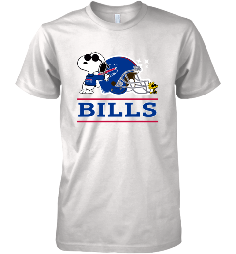 The buffalo Bills Joe Cool And Woodstock Snoopy Mashup Premium Men's T-Shirt