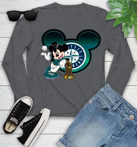 MLB San Francisco Giants The Commissioner's Trophy Mickey Mouse Disney Youth Long Sleeve 8