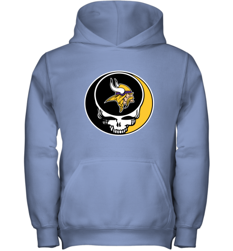 NFL Minnesota Vikings Grateful Dead Rock Band Football Sports wNRRpPJ0JDs youth hoodie 43 95 151514 front carolina blue