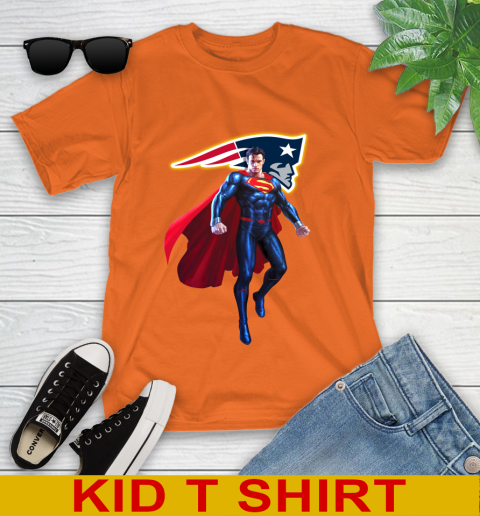 NFL Superman DC Sports Football New England Patriots Youth T-Shirt 7