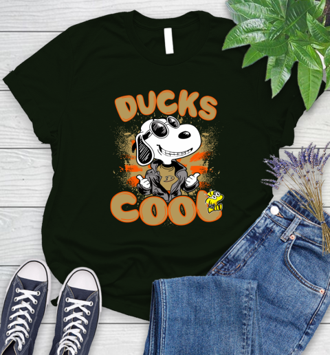 NHL Hockey Anaheim Ducks Cool Snoopy Shirt Women's T-Shirt 6 NHL Hockey Anaheim Ducks Cool Snoopy Shirt Women's T-Shirt - Image 6