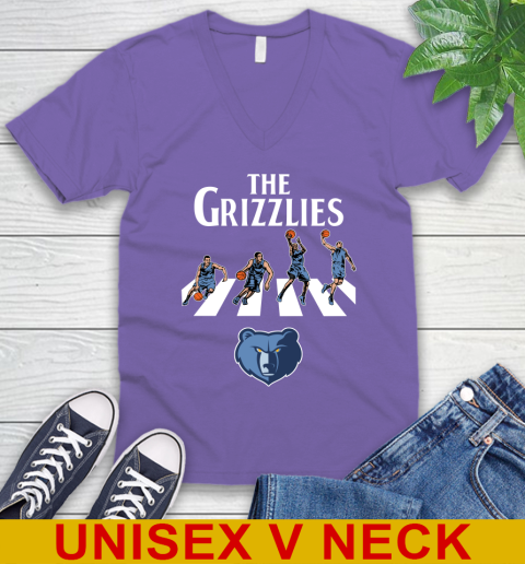 NBA Basketball Memphis Grizzlies The Beatles Rock Band Shirt V-Neck T-Shirt 8