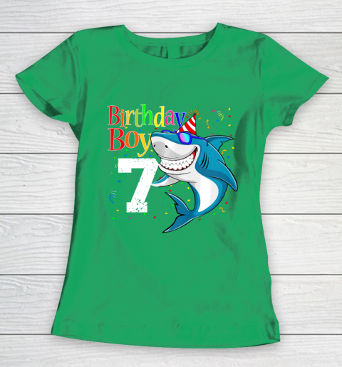 Kids 7th Birthday Boy Shark Shirts 7 Jaw Some Four Tees Boys 7 Years Old Women's T-Shirt 5