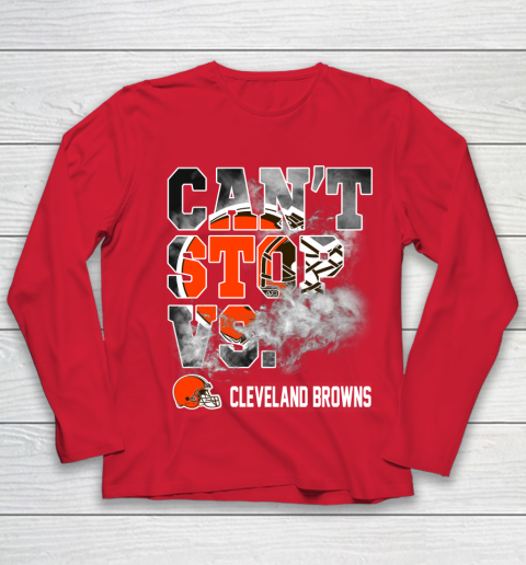NFL Cleveland Browns Can't Stop Vs Youth Long Sleeve 8
