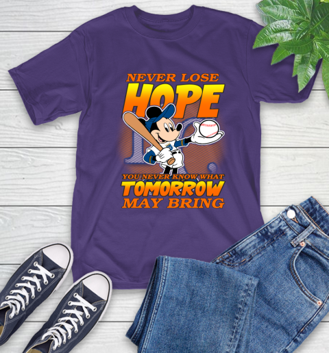 Kansas City Royals MLB Baseball Mickey Disney Never Lose Hope T-Shirt 5