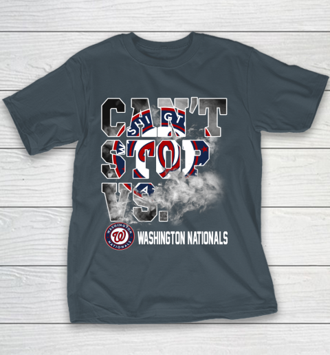 MLB Washington Nationals Baseball Can't Stop Vs Nationals Youth T-Shirt 5