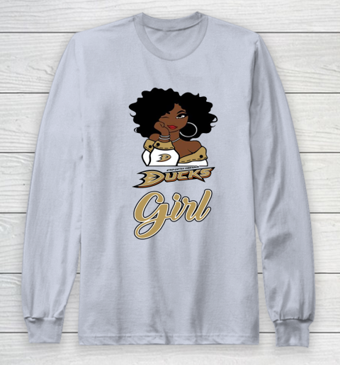 Anaheim Ducks Girl NHL Long Sleeve T-Shirt 6