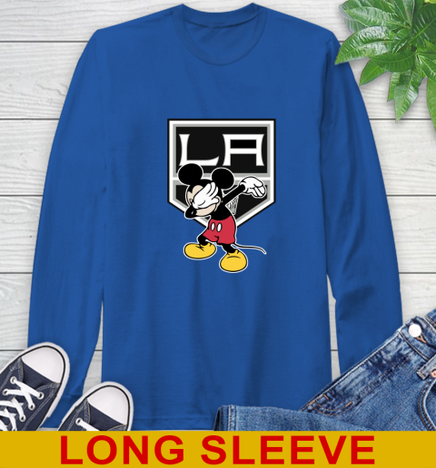 Los Angeles Kings NHL Hockey Dabbing Mickey Disney Sports Long Sleeve T-Shirt 9