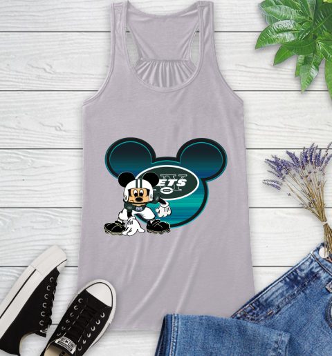 NFL New York Jets Mickey Mouse Disney Football T Shirt Racerback Tank 5