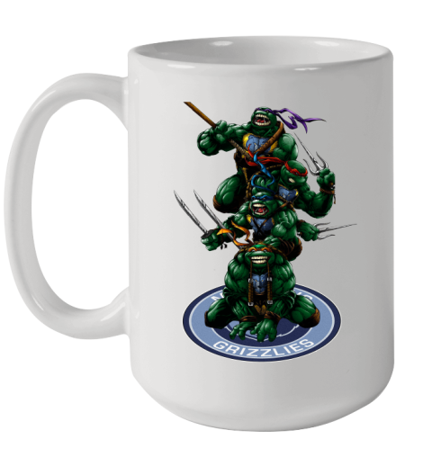 NBA Basketball Memphis Grizzlies Teenage Mutant Ninja Turtles Shirt Ceramic Mug 15oz