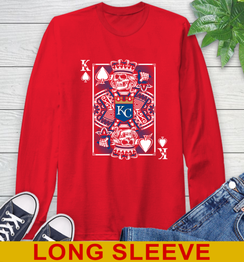 Kansas City Royals MLB Baseball The King Of Spades Death Cards Shirt Long Sleeve T-Shirt 12