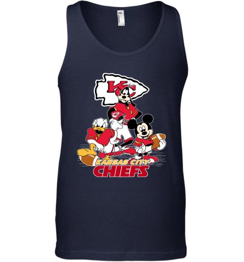 NFL Kansas City Chiefs Mickey Mouse Donald Duck Goofy Football Shirt Youth  T-Shirt