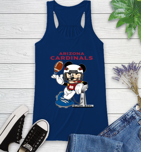 NFL Arizona Cardinals Mickey Mouse Disney Super Bowl Football T Shirt Racerback Tank 9