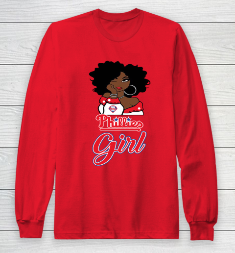 Philadelphia Philliess Girl MLB Long Sleeve T-Shirt 10