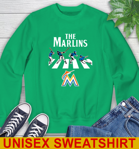 MLB Baseball Miami Marlins The Beatles Rock Band Shirt Sweatshirt 8