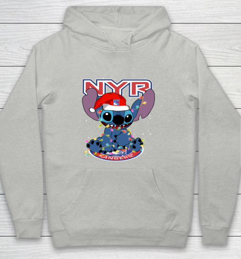 New York Rangers NHL Hockey noel stitch Christmas Youth Hoodie
