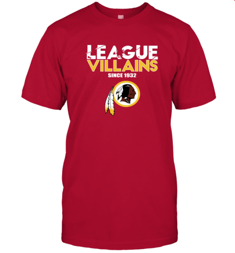 League Villains Since 1932 Washington Redskins Youth Long Sleeve - Rookbrand