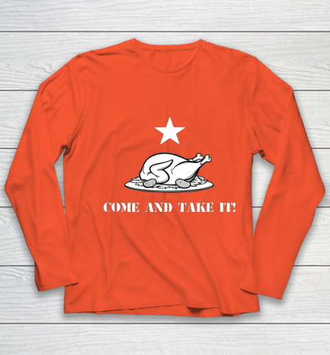 Thanksgiving Come And Take It Turkey Dinner Youth Long Sleeve 3