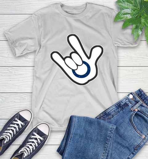 Indianapolis Colts NFL Football Mickey Rock Hand Disney T-Shirt