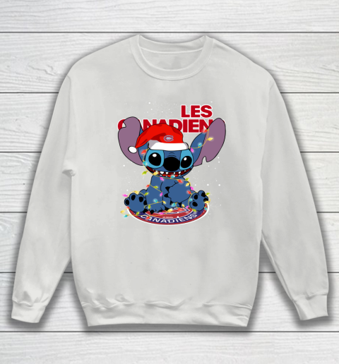 Montreal Canadiens NHL Hockey noel stitch Christmas Sweatshirt 3
