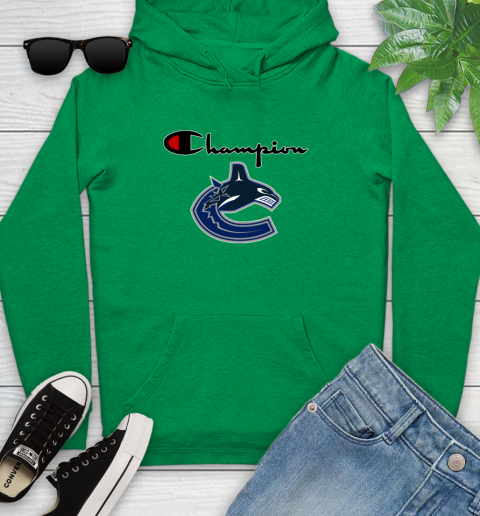 NHL Hockey Vancouver Canucks Champion Shirt Youth Hoodie 5