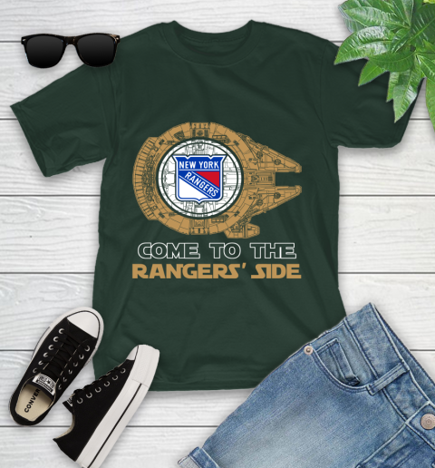 NHL Come To The New York Rangers Wars Hockey Sports Youth T-Shirt 5