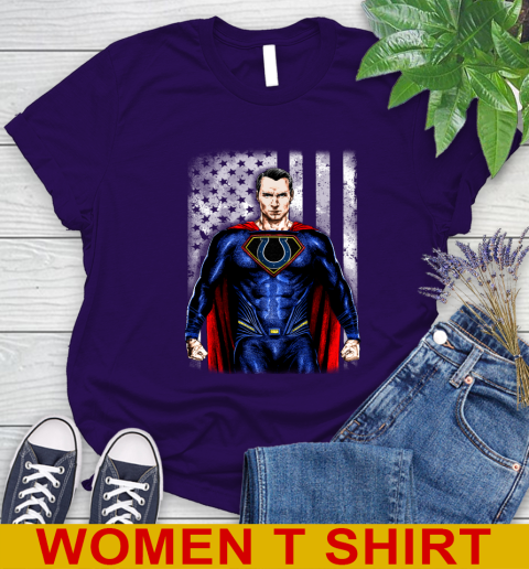 NFL Football Indianapolis Colts Superman DC Shirt Women's T-Shirt 4
