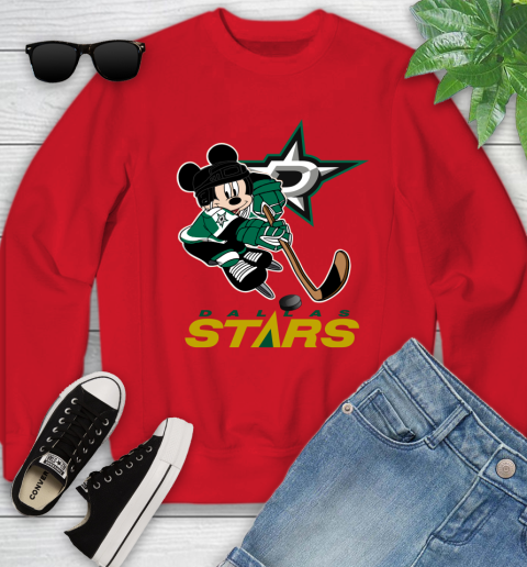 NHL Dallas Stars Mickey Mouse Disney Hockey T Shirt Youth Sweatshirt 9