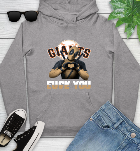 MLB San Francisco Giants Deadpool Love You Fuck You Baseball Sports Youth Hoodie 6