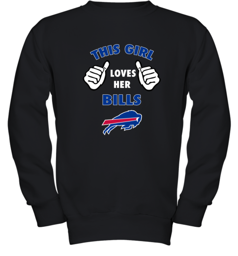 This Girl Loves Buffalo Bills Youth Sweatshirt