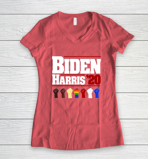 Joe Biden Kamala Harris 2020 Shirt Men Women Kamala Harris Women's V-Neck T-Shirt 4