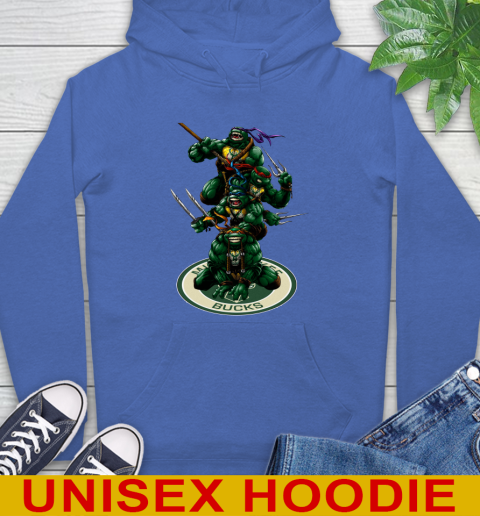 NBA Basketball Milwaukee Bucks Teenage Mutant Ninja Turtles Shirt Hoodie 9