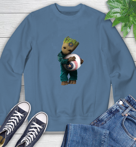 MLB Groot Guardians Of The Galaxy Baseball Sports Houston Astros Sweatshirt 7