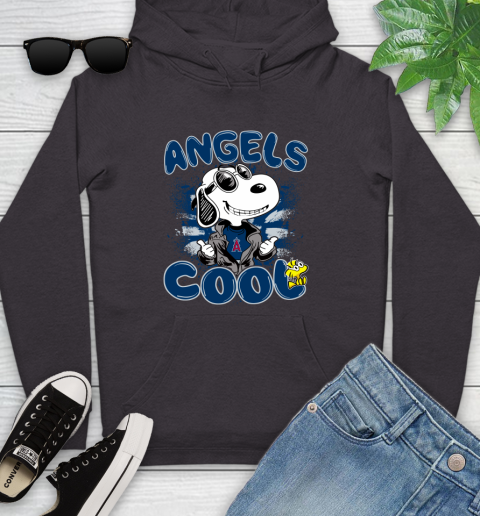 MLB Baseball Los Angeles Angels Cool Snoopy Shirt Youth Hoodie 6