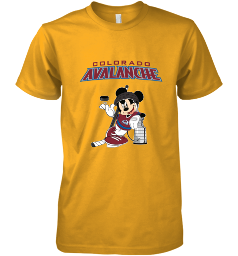 Mickey Colorado Avalanche With The Stanley Cup Hockey NHL Premium Men's T-Shirt