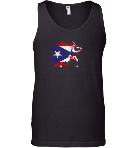Puerto Rico Flag Shirt Baseball Player Shirt Sport Lover Tank Top