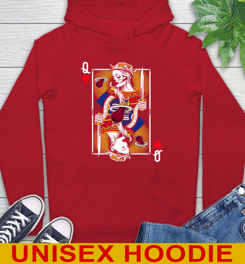 NBA Basketball Miami Heat The Queen Of Hearts Card Shirt Hoodie 10