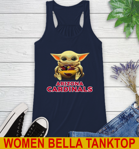 NFL Football Arizona Cardinals Baby Yoda Star Wars Shirt Racerback Tank 11