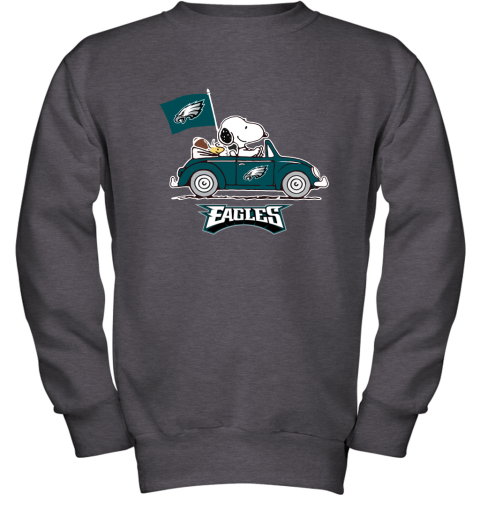 Philadelphia Eagles NFL Football Snoopy Woodstock The Peanuts Movie Youth  Sweatshirt