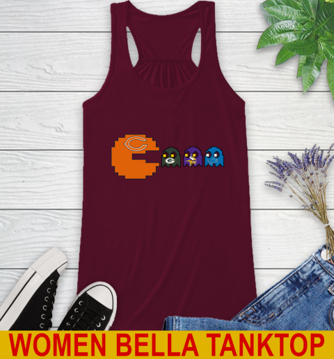 Chicago Bears NFL Football Pac Man Champion Racerback Tank 3