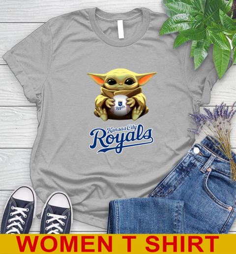 MLB Baseball Kansas City Royals Star Wars Baby Yoda Shirt 93
