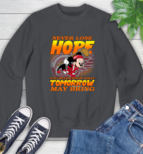 Detroit Red Wings NHL Hockey ootball Mickey Disney Never Lose Hope Sweatshirt 6
