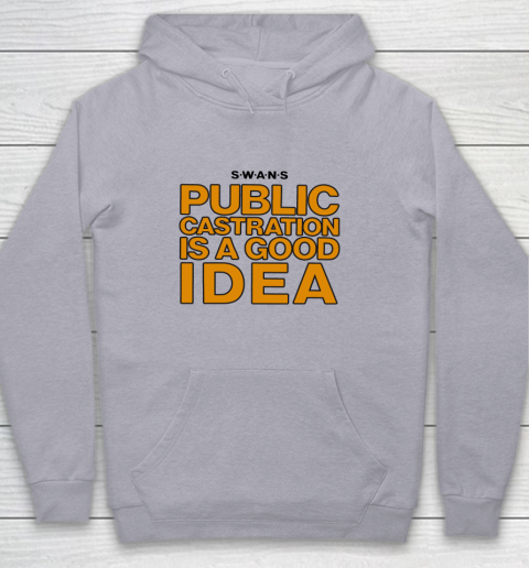 Public Castration Is A Good Idea SWANS Youth Hoodie 4