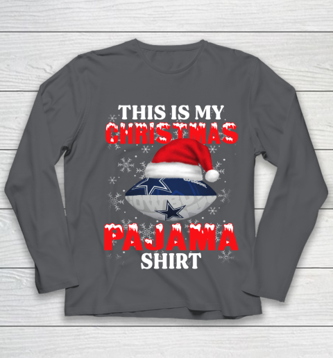 Dallas Cowboys This Is My Christmas Pajama Shirt NFL Youth Long Sleeve - Image 7
