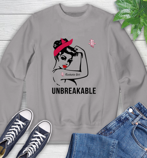 NBA Houston Rockets Girl Unbreakable Basketball Sports Sweatshirt 3
