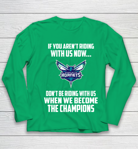 NBA Charlotte Hornets Basketball We Become The Champions Youth Long Sleeve 4