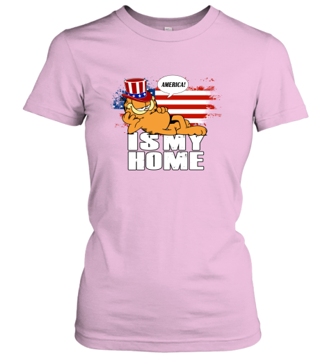 America Is My Home Garfield Independence Day 4th Of July Women's T-Shirt