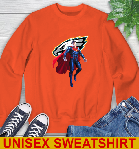 NFL Superman DC Sports Football Philadelphia Eagles Sweatshirt 4