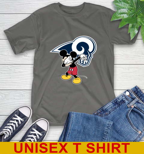 Los Angeles Rams NFL Football Dabbing Mickey Disney Sports T-Shirt 8
